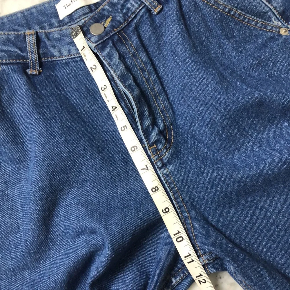 The Frankie Shop Blue Denim Cargo Jeans Wide leg Size S - Picture 11 of 13